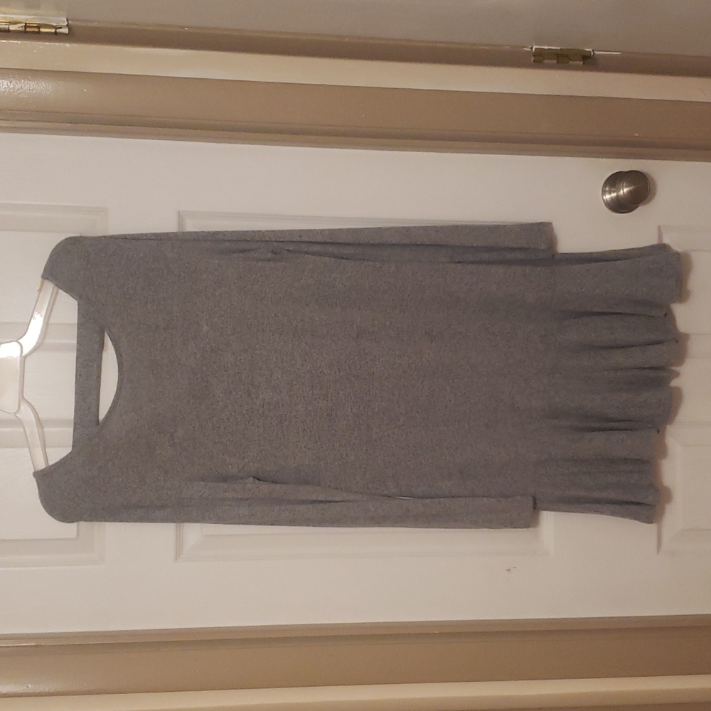 Alwa Grey long sleeve shift Dress